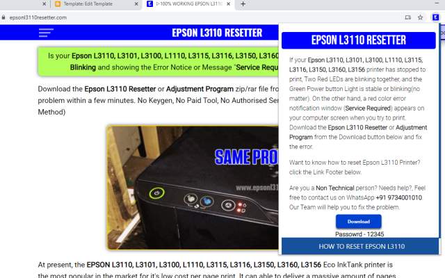 ▷ EPSON L3110 L3115 L3116 RESETTER 100% FREE Preview image 0