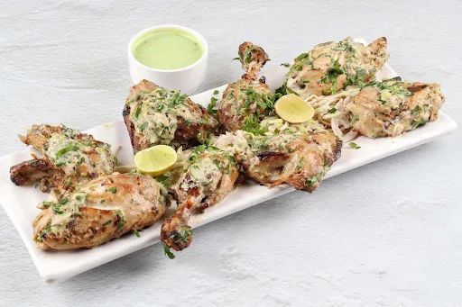 Afghani Chicken With Mint Sauce