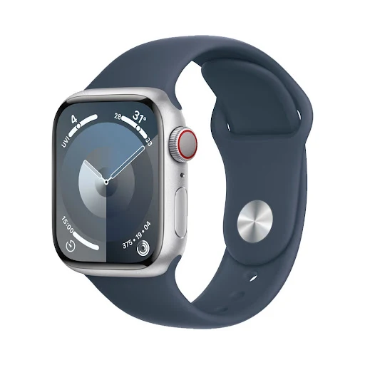 Đồng hồ Apple Watch Series 9 4G 41mm Silver (Vỏ Nhôm Dây Silicone - S/M) (MRHV3SA/A)