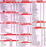 90 Degrees-The Cake Studio menu 1