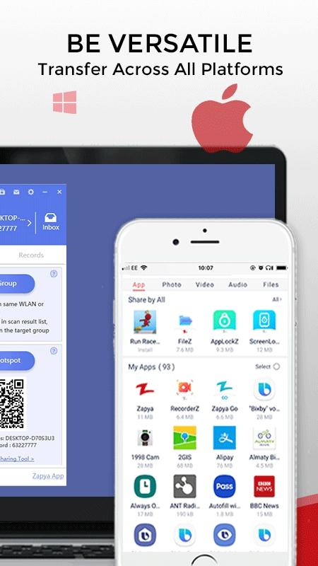 Zapya - File Transfer, Share Apps & Music Playlist