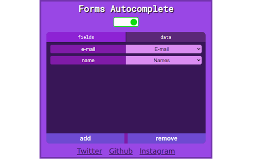 Google Forms Autocomplete