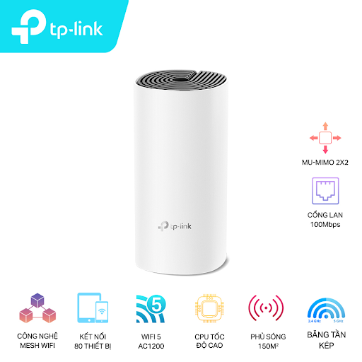 Hệ thống Wifi Mesh TPLink Deco M4 (1 Pack)