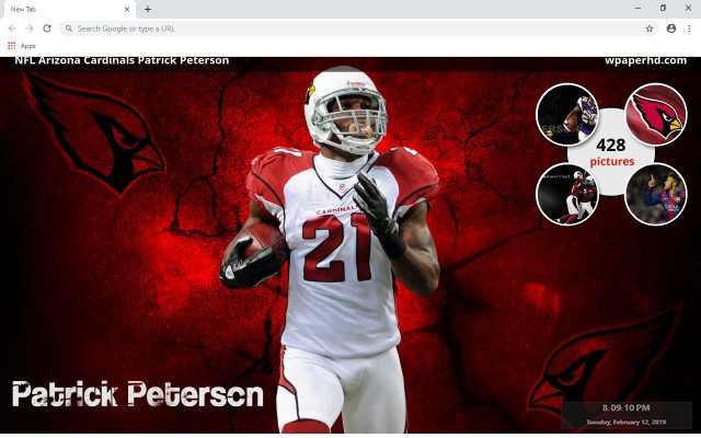 NFL Arizona Cardinals New Tab Theme