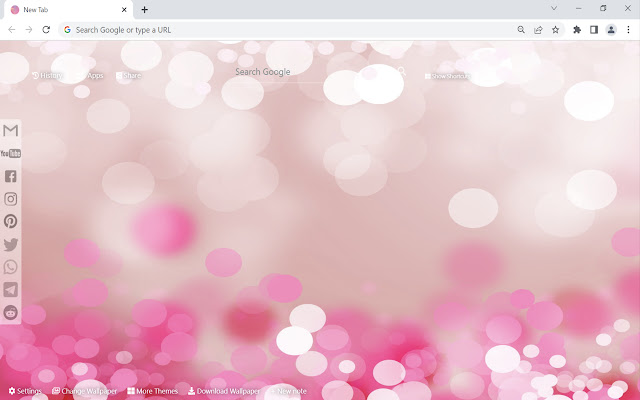 Pink Aesthetic Wallpaper chrome extension