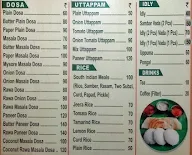 Grand Madras Cafe menu 1