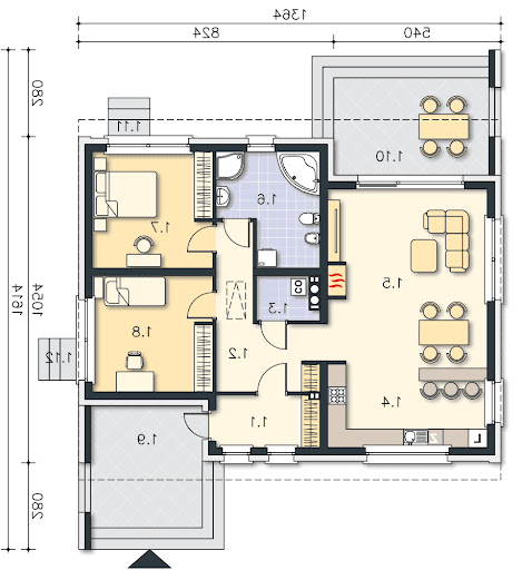 Franklin LMB101 - Rzut parteru