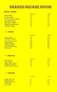 Shakes Square House menu 1