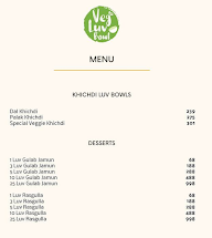 Veg Luv Bowl menu 2