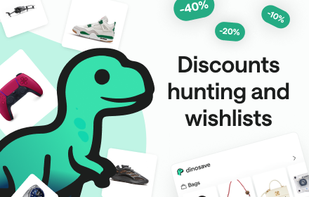 Dinosave – Wishlists and discounts small promo image
