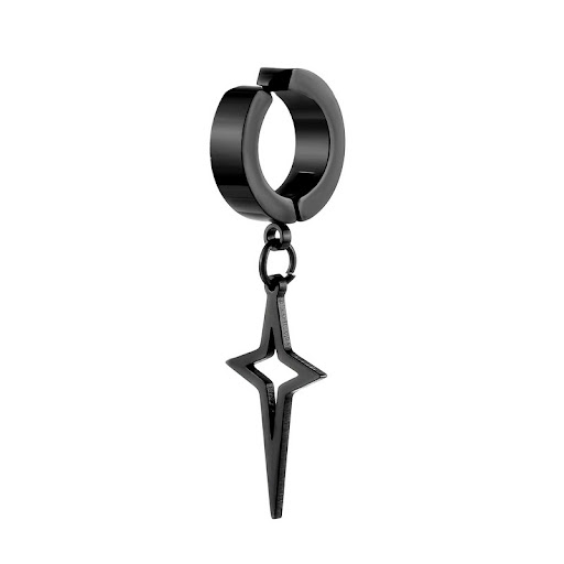 Title 2, Stainless steel four-pointed star triangle pend...