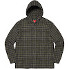 mini plaid hooded shirt ss22