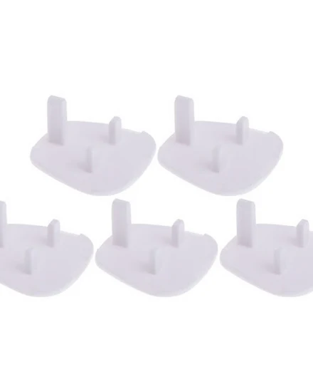 5pcs UK White Electrical Safety Socket Protective Cover B... - 1