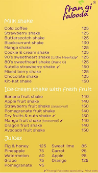 Firangi Falooda menu 2