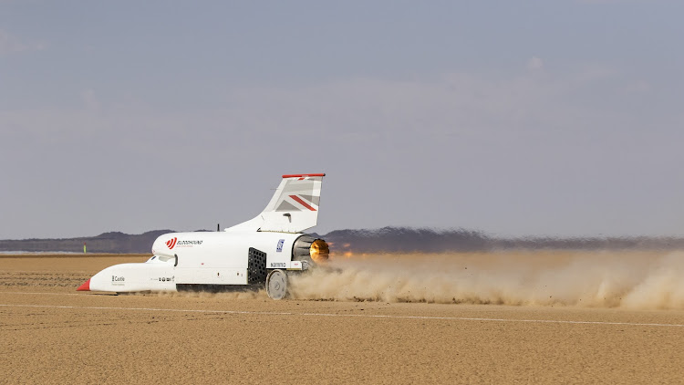 The Bloodhound land speed record car needs a R166m funding injection. Picture: SUPPLIED