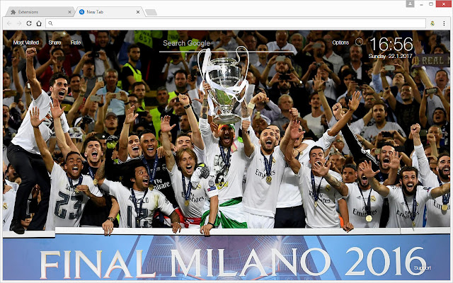 Real Madrid Wallpaper Hd Soccer Newtab Themes