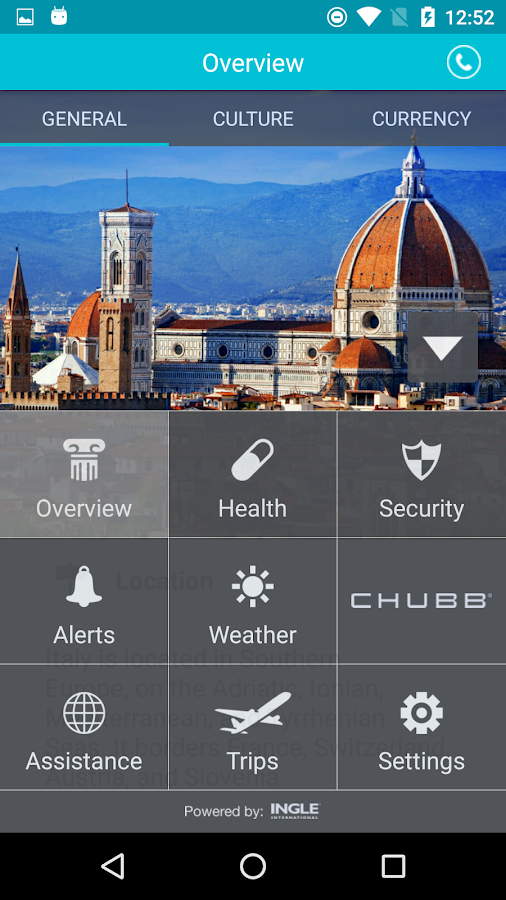 travel smart app chubb