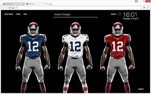 NFL New York Giants Wallpapers Custom New Tab