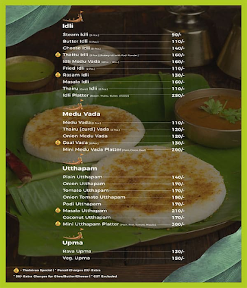 Thalaivaa menu 