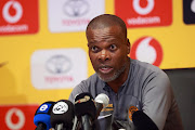 Chiefs head coach Arthur Zwane after the DStv Premiership match between Kaizer Chiefs and Orlando Pirates at FNB Stadium in Johannesburg.