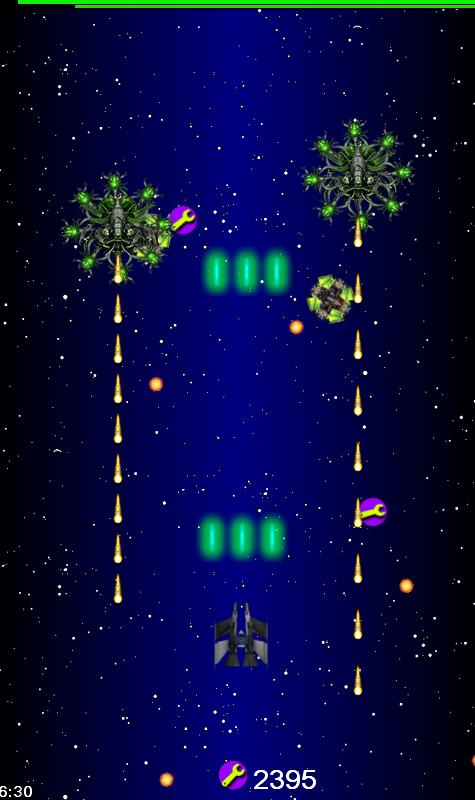 Android application spaceship war game 2 screenshort
