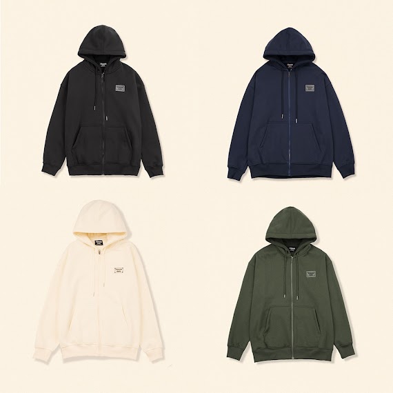 Áo Khoác Nỉ Dây Kéo Hoodie Zip Basic 21Pounds