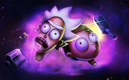 Rick and Morty Cosmic Heads Live Wallpaper screenshot 2