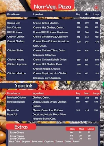 Halal Pizza Point menu 