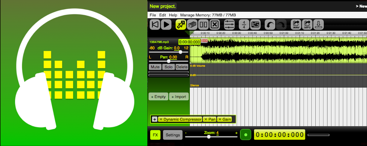 Audio editor & music editor AudioStudio Preview image 2