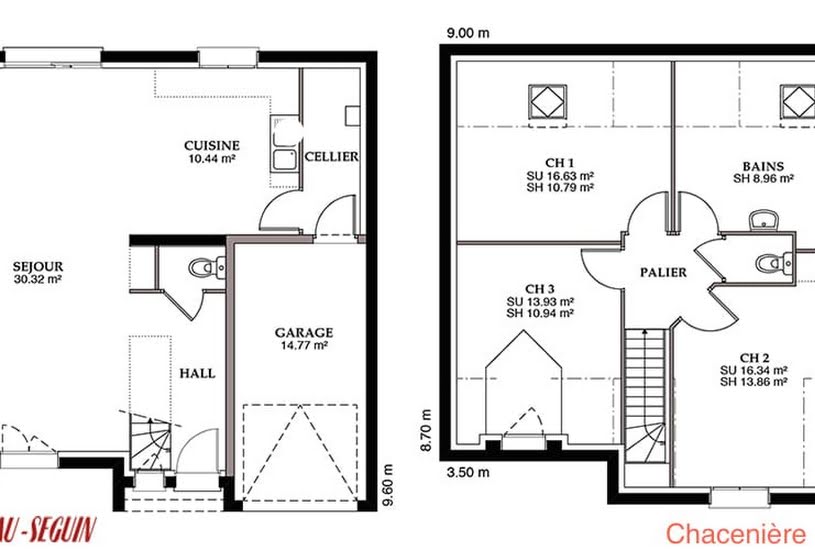  Vente Terrain + Maison - Terrain : 506m² - Maison : 100m² à Saint-Léger-près-Troyes (10800) 