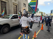 Members of Operation Dudula marched through the Cape Town CBD on Saturday May 14 during the launch of its Western Cape branch. 