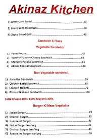 Akinaz Kitchen menu 2