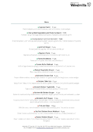 Windmills menu 3