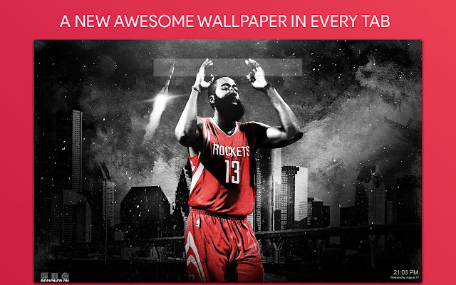 Houston Rockets Wallpaper HD Custom New Tab