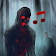 Scary horror sounds icon