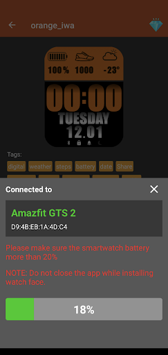 Amazfit GTS 2 - Watch Face screenshot #7