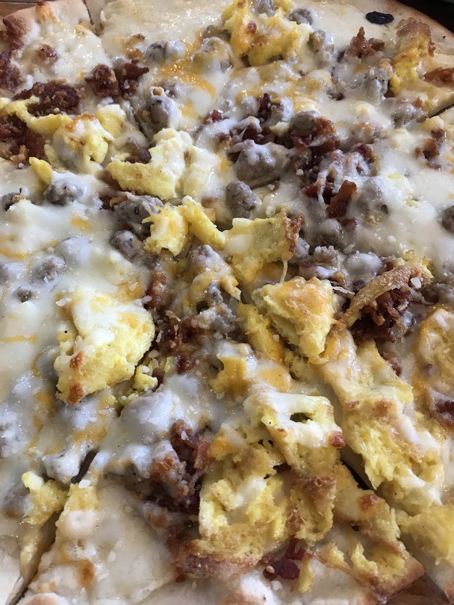 Gluten Free Breakfast Pizza