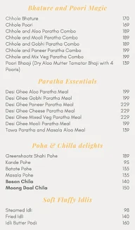 Greenshootz - Veg Kitchen menu 1