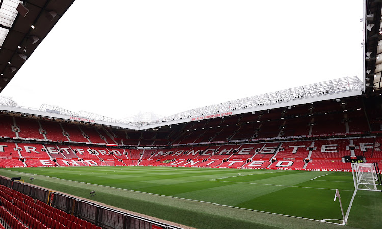 A general view inside Old Trafford in Manchester ahead of the Premier League match between Manchester United and Leicester City on February 19 2023.