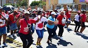 Protesting Nehawu workers in Gqeberha are part of the nationwide strike.