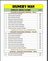 Hungry Man menu 1