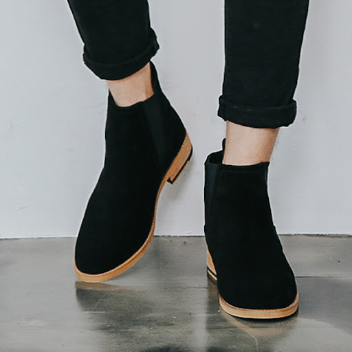 Title 4, Mens leather Martin boots, British casual styl...