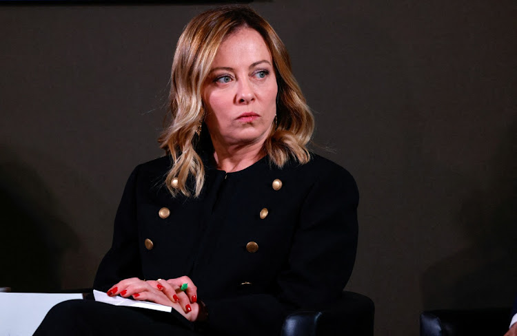 Italian Prime Minister Giorgia Meloni participates in a scientific meeting in Rome, Italy April 5 2024. Picture: REUTERS/Remo Casilli