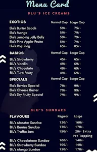 Blu Berries Ice Cream & More menu 3