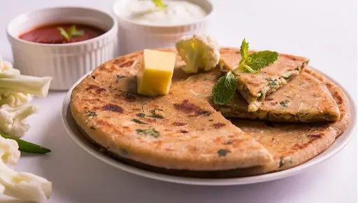 2 Gobhi Pyaaz Mixed Tawa Paratha Combo