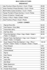 Maa Durga Kitchen menu 1