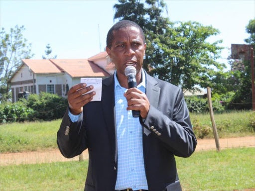 Gatanga MP Joseph Nduati at Jogoo Kimakia grounds during Jamhuri celebrations, December 12. /ALICE WAITHERA