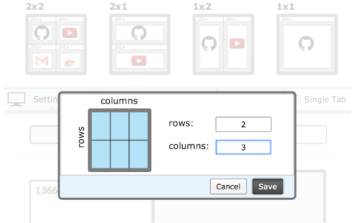 Tab Resize - split screen layouts