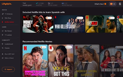 Lingopie - Language Learning with Netflix