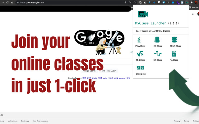 MyClass Launcher chrome extension